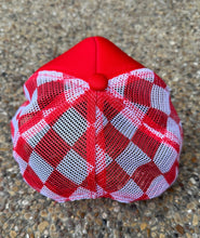 Load image into Gallery viewer, **SALE** RTS Red Checkered Trucker Hat
