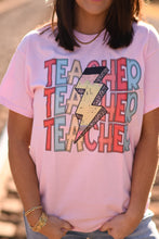 Load image into Gallery viewer, Teacher Lightning Bolt Tee
