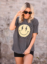 Load image into Gallery viewer, Vintage Checkered Smiley Tee
