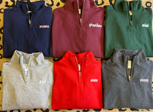 Load image into Gallery viewer, Custom Name Embroidered Quarter Zips
