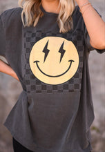 Load image into Gallery viewer, Vintage Checkered Smiley Tee
