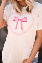 Load image into Gallery viewer, Pearl Heart Bow Tee
