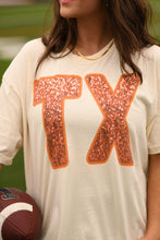 Load image into Gallery viewer, TX Faux Sequins Tee
