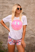 Load image into Gallery viewer, Tri Color Smiley Tee
