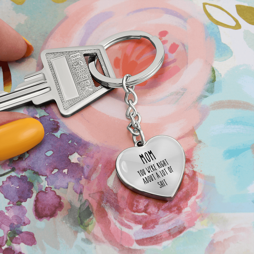 Mom, You Were Right About A lot Of Shit Personalized Keychain