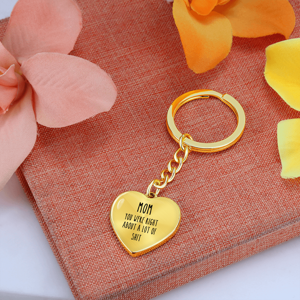 Mom, You Were Right About A lot Of Shit Personalized Keychain