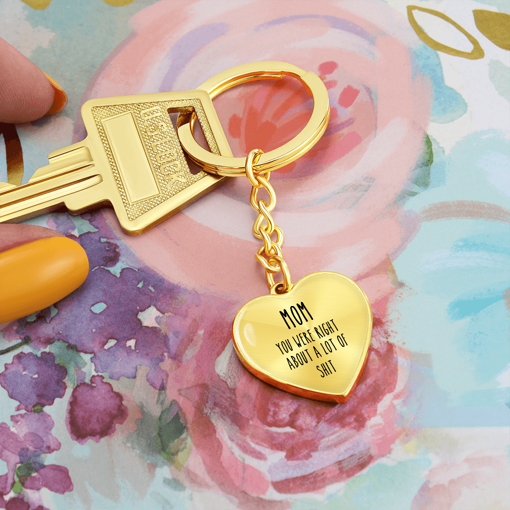 Mom, You Were Right About A lot Of Shit Personalized Keychain
