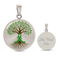The Tree of Life: Personalized Organ Donation Milestone Circle Pendant