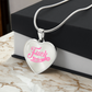 Fuck Cancer Heart Pendant
