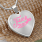Fuck Cancer Heart Pendant
