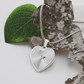 Custom Birth Flower Bouquet Heart Necklace
