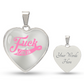 Fuck Cancer Heart Pendant