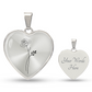 Custom Birth Flower Bouquet Heart Necklace