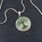 The Tree of Life: Personalized Organ Donation Milestone Circle Pendant