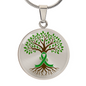 The Tree of Life: Personalized Organ Donation Milestone Circle Pendant