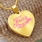 Fuck Cancer Heart Pendant