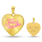 Fuck Cancer Heart Pendant