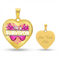 I'm a Survivor Heart Pendant