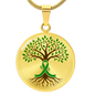 The Tree of Life: Personalized Organ Donation Milestone Circle Pendant