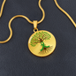 The Tree of Life: Personalized Organ Donation Milestone Circle Pendant