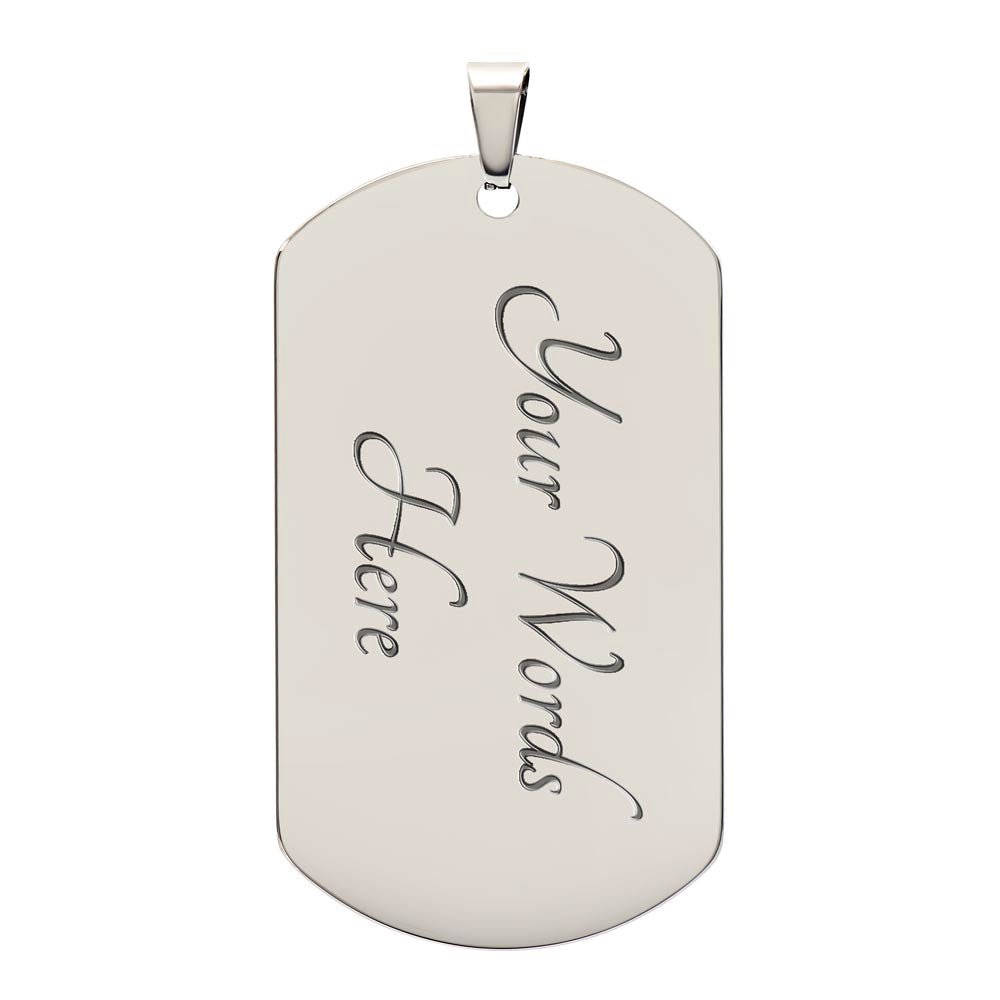 Personalized Breast Cancer Awareness Pink Co-Worker Dog Tag