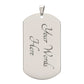 Cancer May Have Started The Fight But I Will Finish It Breast Cancer Support Dog Tag