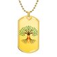 The Tree of Life: Personalized Kidney Transplant Milestone Dog Tag Pendant