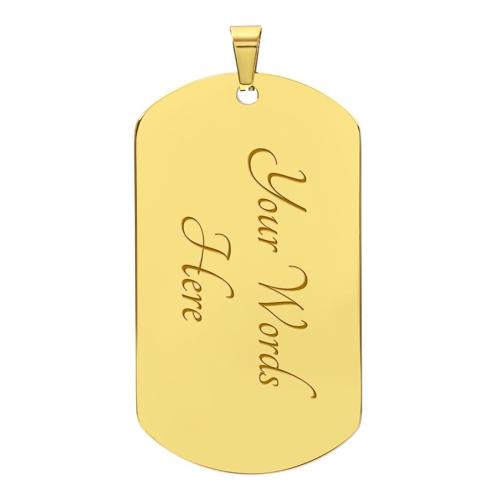 God Gives The Hardest Battles To His Strongest Soldiers Dog Tag Breast Cancer Support Pendant