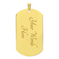 Cancer May Have Started The Fight But I Will Finish It Breast Cancer Support Dog Tag