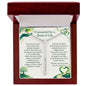 Connected by a Bond of Life: Engraved 4-Sided Vertical Bar Necklace | Organ Donor & Transplant Tribute Keepsake