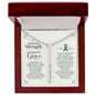 Marked by Strength: Personalized Love Knot Necklace | Organ Transplant Survivor & Rebirthday Gift