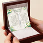 Connected by a Bond of Life: Engraved 4-Sided Vertical Bar Necklace | Organ Donor & Transplant Tribute Keepsake