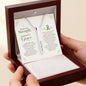 Marked by Strength: Personalized Love Knot Necklace | Organ Transplant Survivor & Rebirthday Gift
