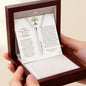 Love in Action: Engraved 4-Sided Vertical Bar Necklace | Living Donor Tribute & Gift of Life Keepsake