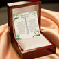 Connected by a Bond of Life: Engraved 4-Sided Vertical Bar Necklace | Organ Donor & Transplant Tribute Keepsake