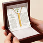 Love in Action: Engraved 4-Sided Vertical Bar Necklace | Living Donor Tribute & Gift of Life Keepsake