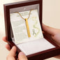The Unbroken Story: Personalized 4-Sided Vertical Bar Necklace | Transplant Survivor & Rebirthday Gift