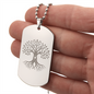 The Gift of Life: Personalized Transplant Tree of Life Dog Tag