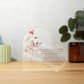 Psalms 91 Acrylic Heart Plaque