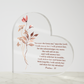 Psalms 91 Acrylic Heart Plaque