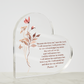 Psalms 91 Acrylic Heart Plaque