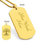 The Gift of Life: Personalized Transplant Tree of Life Dog Tag