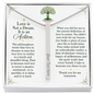 Love in Action: Engraved 4-Sided Vertical Bar Necklace | Living Donor Tribute & Gift of Life Keepsake