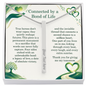 Connected by a Bond of Life: Engraved 4-Sided Vertical Bar Necklace | Organ Donor & Transplant Tribute Keepsake