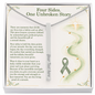 The Unbroken Story: Personalized 4-Sided Vertical Bar Necklace | Transplant Survivor & Rebirthday Gift