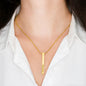 The Unbroken Story: Personalized 4-Sided Vertical Bar Necklace | Transplant Survivor & Rebirthday Gift