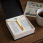 Love in Action: Engraved 4-Sided Vertical Bar Necklace | Living Donor Tribute & Gift of Life Keepsake