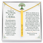 Love in Action: Engraved 4-Sided Vertical Bar Necklace | Living Donor Tribute & Gift of Life Keepsake
