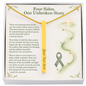 The Unbroken Story: Personalized 4-Sided Vertical Bar Necklace | Transplant Survivor & Rebirthday Gift