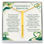 Connected by a Bond of Life: Engraved 4-Sided Vertical Bar Necklace | Organ Donor & Transplant Tribute Keepsake